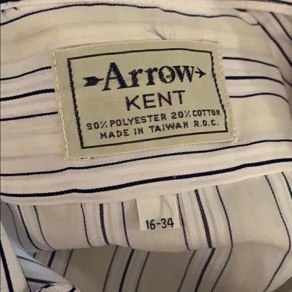 Nwot 70s Arrow Kent polyester/cotton  shirt - Picture 7 of 8
